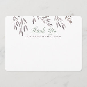 A Wildflower Wedding Flat Thank You Card