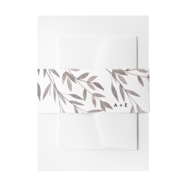 A Wildflower Wedding Invitation Belly Band (Front Example)