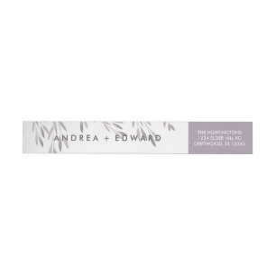 A Wildflower Wedding Wrap Around Label