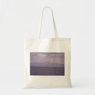 A Wind Farm On The Irish Sea near Liverpool, Tote Bag