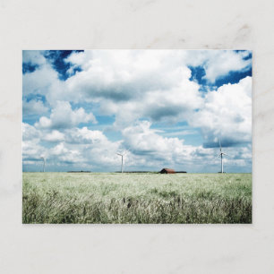 A wind farm postcard