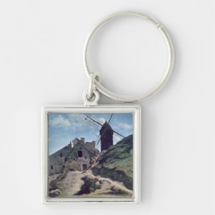 A Windmill at Montmartre, 1840-45 Key Ring