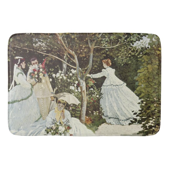 A Windmill at Zaandam Claude Monet      Bath Mat (Front)