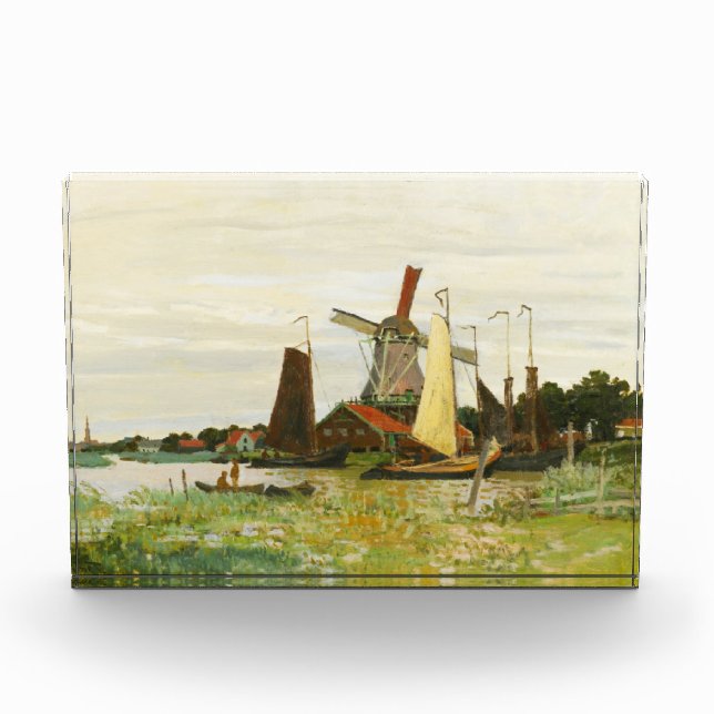 A Windmill at Zaandam Claude Monet     Photo Block (Front)