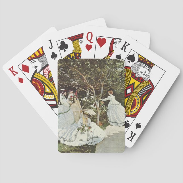 A Windmill at Zaandam Claude Monet     Playing Cards (Back)