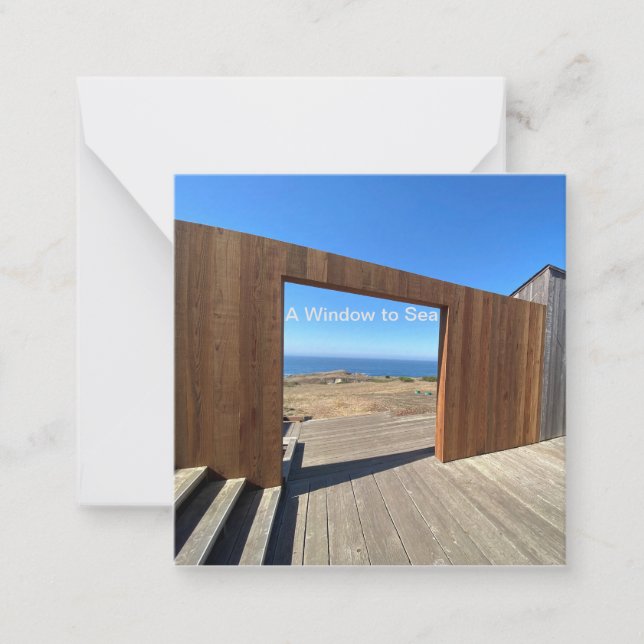 A Window to Sea Card (Front)