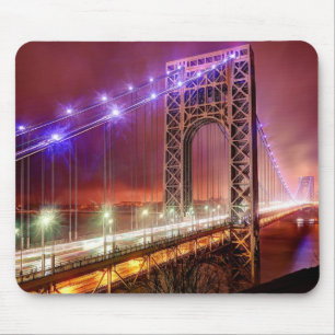 A windy and rainy evening view from Fort Lee Mouse Mat
