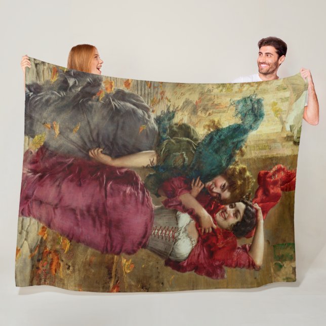 A Windy Day by  Gaetano Bellei Fleece Blanket (In Situ)