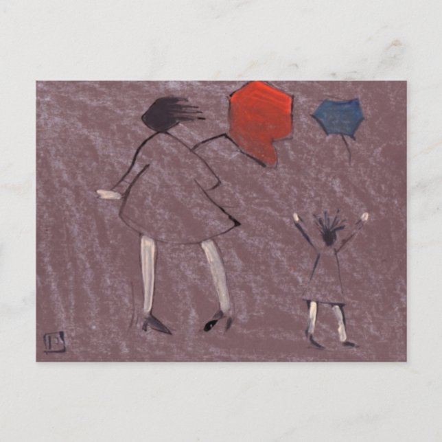 A WINDY DAY POSTCARD (Front)