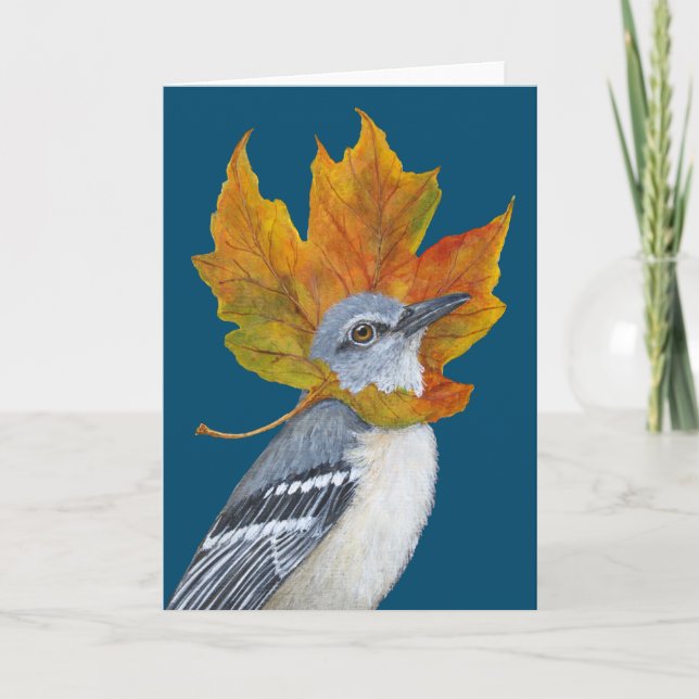 A Windy Fall Day card (Front)