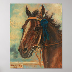 A Winning Horse   Ludwig Koch Poster