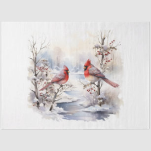 A Winter Cardinal Series Design 3 Tissue Paper
