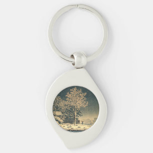 A Winter Day on Sumida River in Japan Key Ring