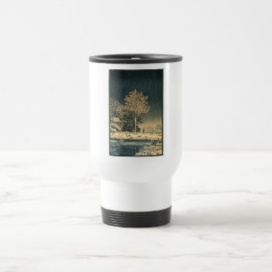 A Winter Day on Sumida River in Japan Travel Mug
