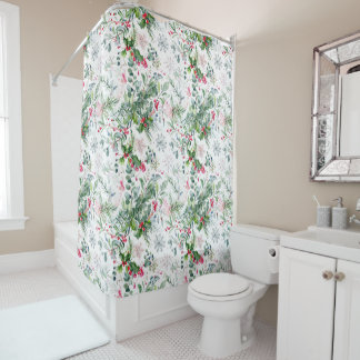 a winter fruit with a refreshing feel shower curtain