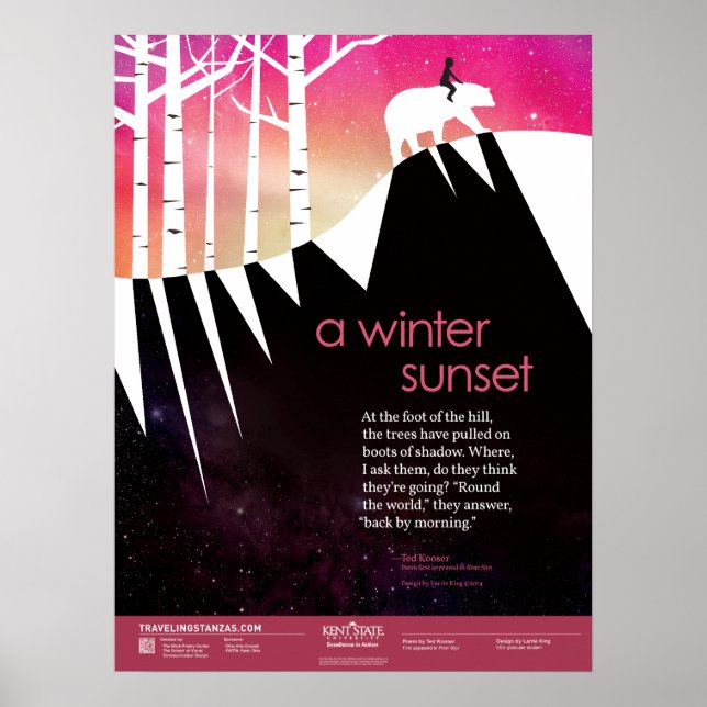 A Winter Sunset Poster (Front)