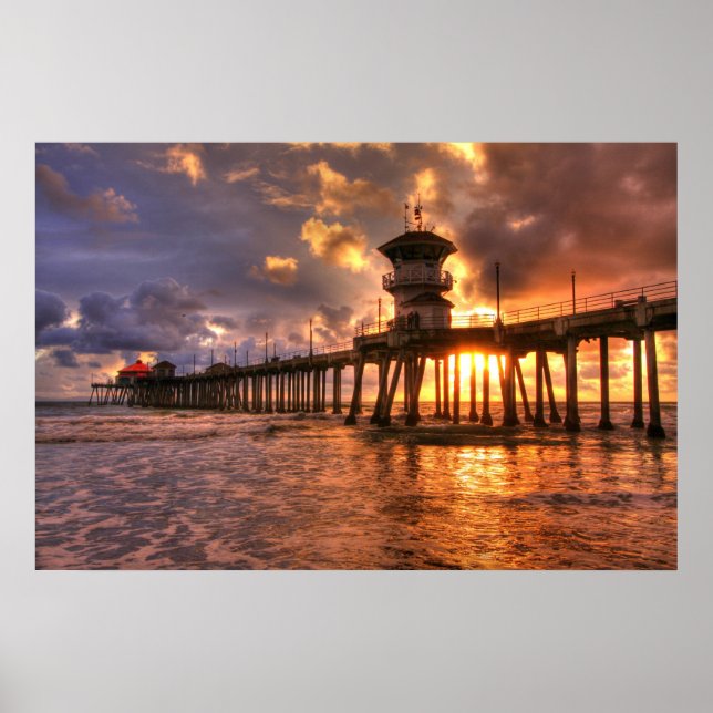 A Winter Sunset " Poster (Front)