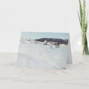 A Winter's Day in Norway, 1886 Card