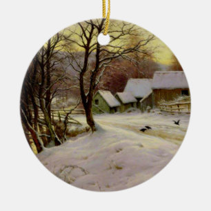 A Winter's Morning Ceramic Tree Decoration
