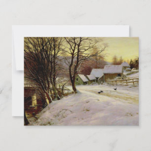 A Winter's Morning, famous painting, Card