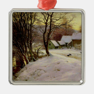 A Winter's Morning, famous painting, Metal Tree Decoration