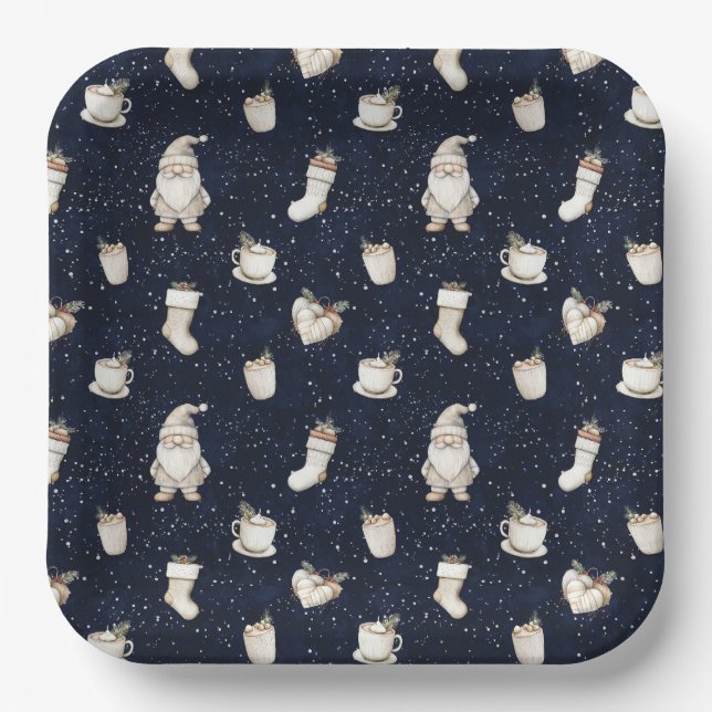 A Winter's Night! Paper Plate (Front)