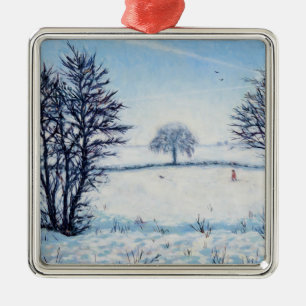 A Winters Walk Metal Tree Decoration