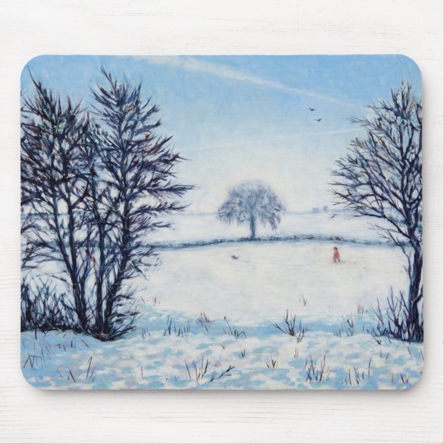 A Winters Walk Mouse Mat (Front)