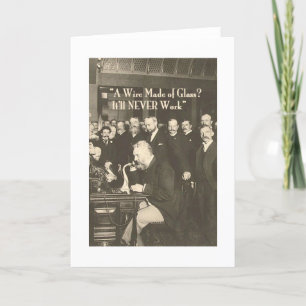 A Wire Made of Glass Humourous Tech Card