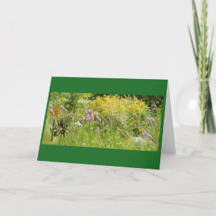 A Wisconsin Prairie Garden Blank Note Card