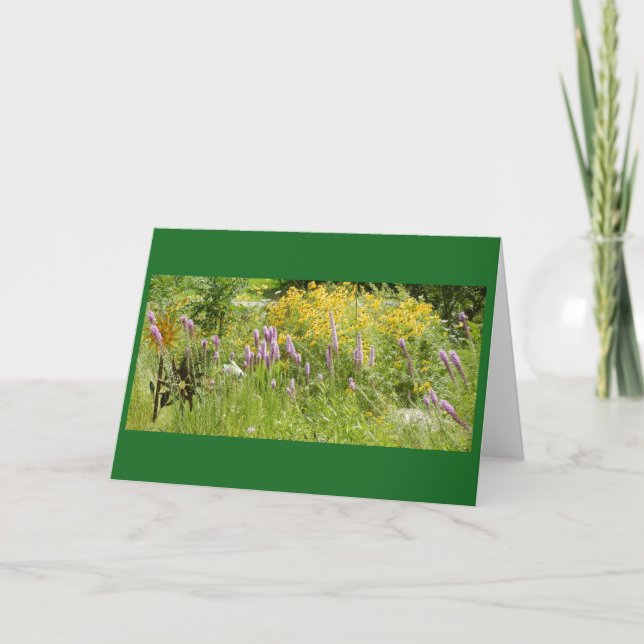 A Wisconsin Prairie Garden Blank Note Card (Front)