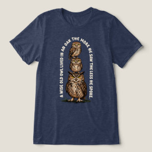 A Wise Old Owl Stack Tri-Blend Shirt