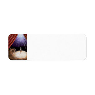 A WISHING STAR Cat Mouse Label