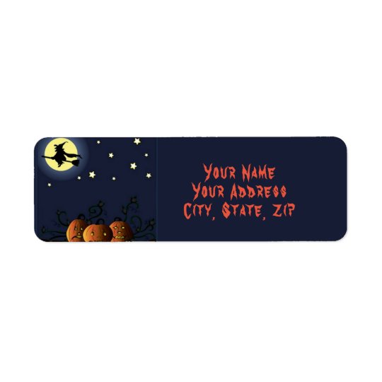 A Witch Amongst the Stars Return Address Label