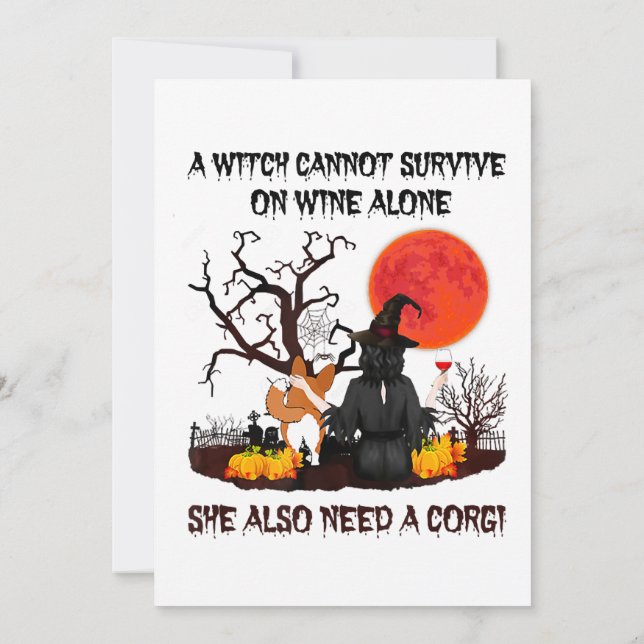 A Witch Cannot Survive On Wine Alone She Also Need (Back)