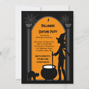 A Witches Brew Costume Party invitation