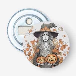 A witch's love bottle opener
