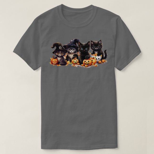 A Witchy Kitten Caboodle T-Shirt (Design Front)