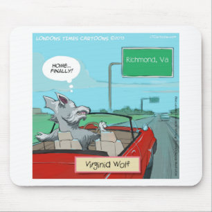 A Wolf From Virginia Funny Mouse Mat