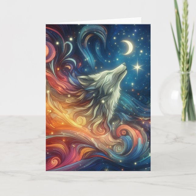 A Wolf in the Sky Card (Front)