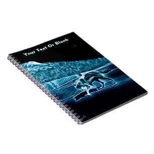 A Wolf On Snow Notebook