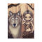 "A Wolfish Friend" Postcard