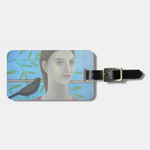 A Woman and a Blackbird are One Luggage Tag