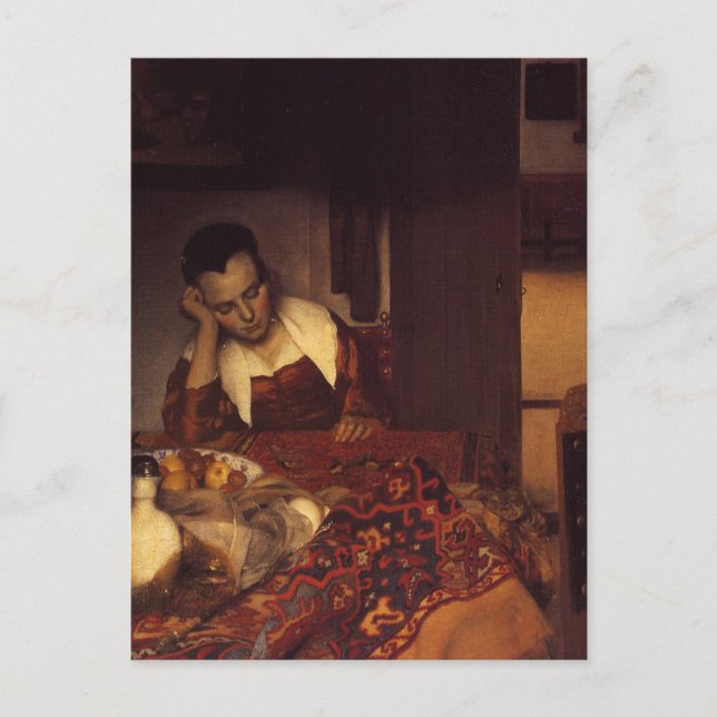 A Woman Asleep Postcard (Front)