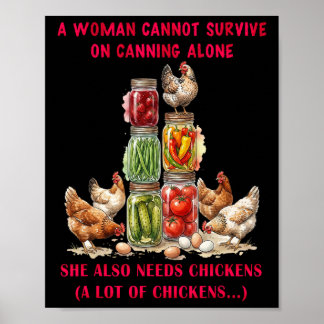 A Woman Cannot Survive On Canning Alone She Needs  Poster