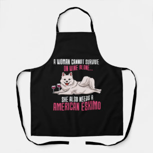 A Woman Cannot Survive On Wine Alone American Eski Apron