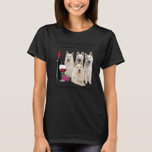 A Woman Cannot Survive On Wine Alone Berger Blanc  T-Shirt