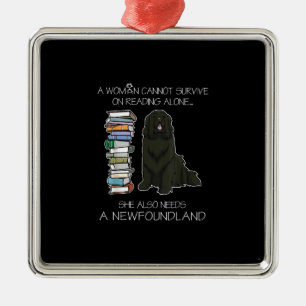 A Woman Cannot Survive Reading Alone Newfoundland Metal Tree Decoration