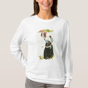 A Woman Carrying a Tray of Fruit on her Head T-Shirt