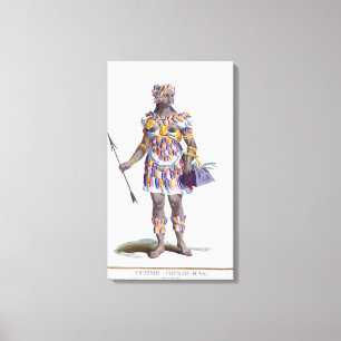 A Woman from Honduras, 1780 (coloured engraving) Canvas Print